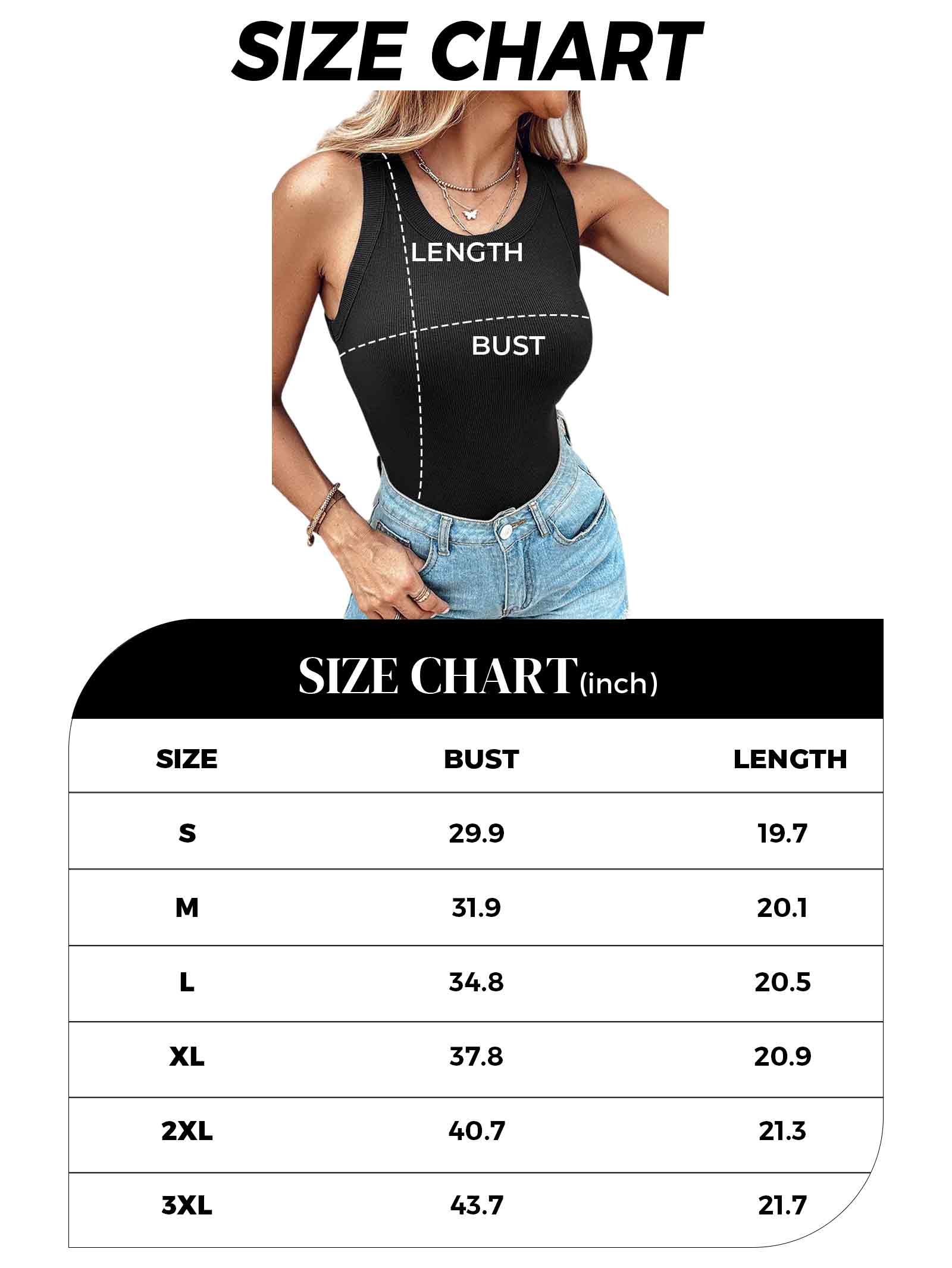Tank Top with Bra – Ribbed Round Neck - Image 5