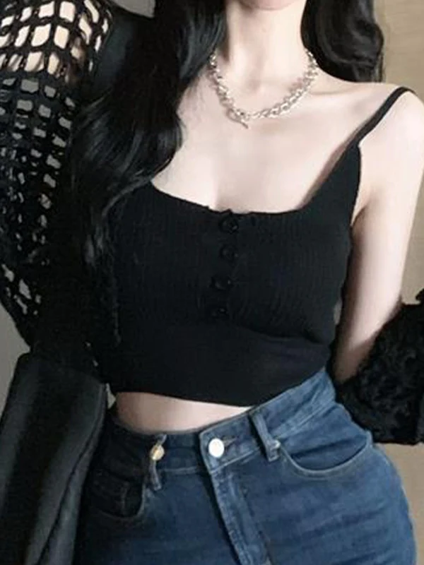 Open Front Hollow Out Crochet Knit Crop Top - Image 16